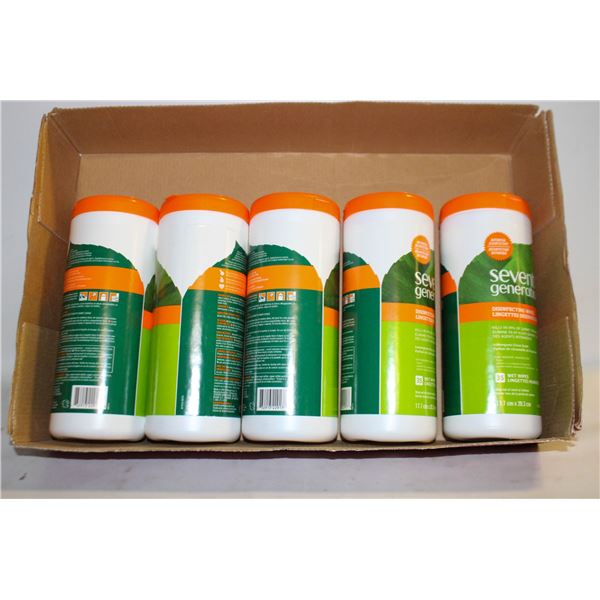 5 SEVENTH GENERATION DISINFECTING WIPES