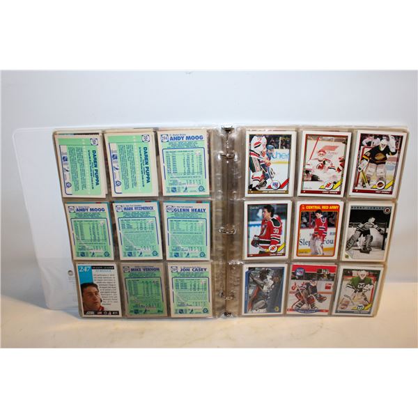 NHL GOALIE CARDS BINDER HOCKEY