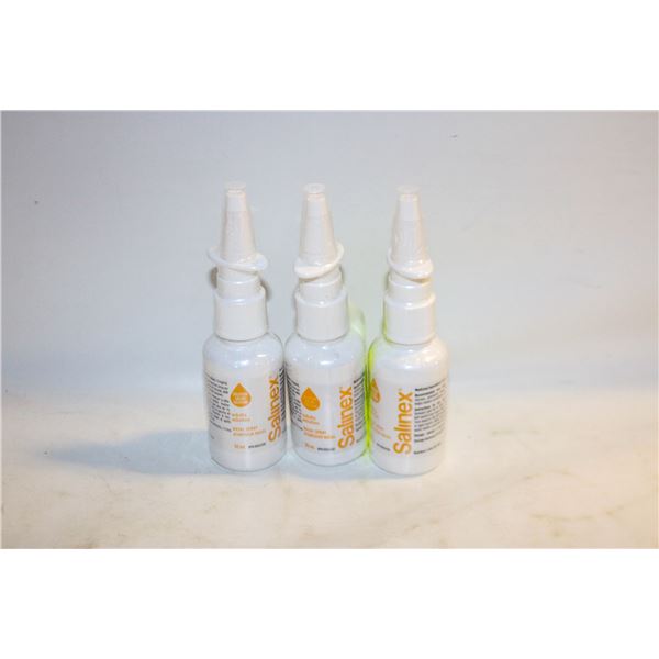 3 NEW SALINEX NASAL SPRAY 30ML BOTTLES BB 6/2026