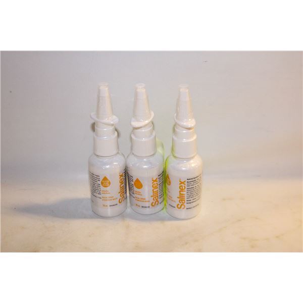3 NEW SALINEX NASAL SPRAY 30ML BOTTLES BB 6/2026