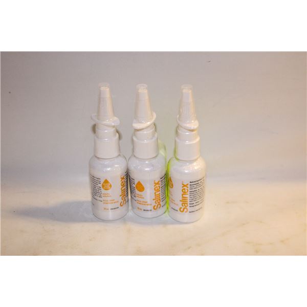 3 NEW SALINEX NASAL SPRAY 30ML BOTTLES BB 6/2026