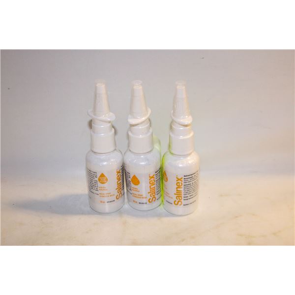3 NEW SALINEX NASAL SPRAY 30ML BOTTLES BB 6/2026
