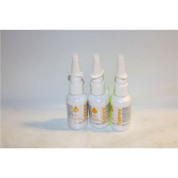 3 NEW SALINEX NASAL SPRAY 30ML BOTTLES BB 6/2026