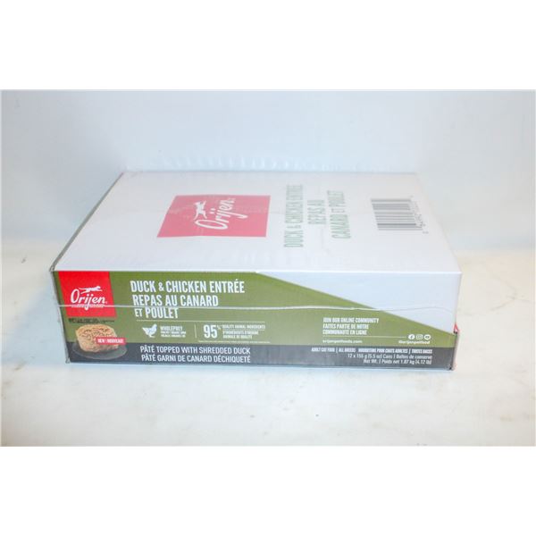 CASE OF 12 CAT FOOD DUCK & CHICKEN 155GRAMS