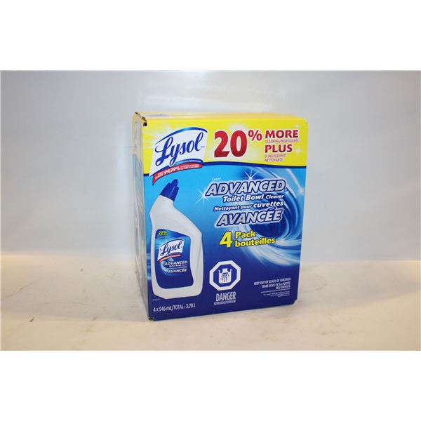 LYSOL 4 PACK TOILET BOWL CLEANER
