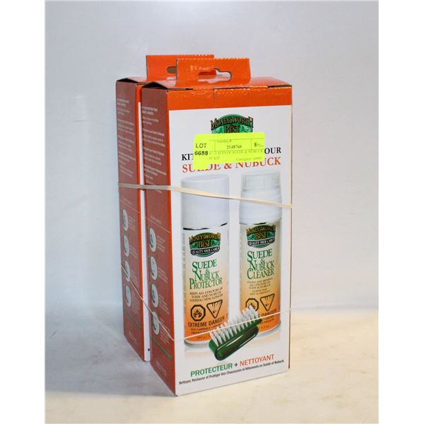 NEW - 2 SETS OF SUEDE & NUBUCK CARE KIT