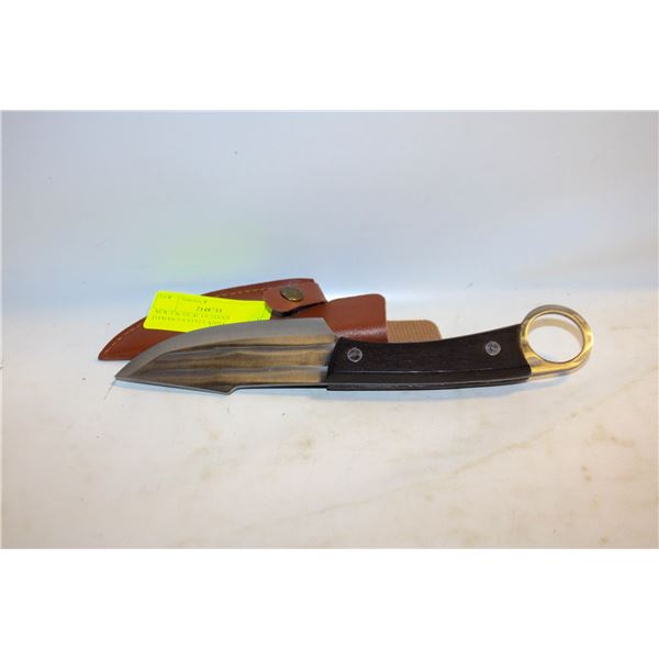 NEW TACTICAL OUTDOOR HUNTING DAMASCUS STYLE KNIFE