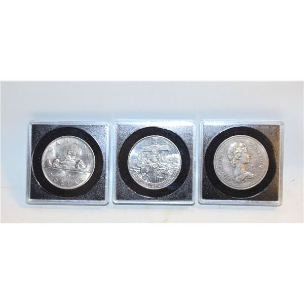 1980, 1969 , 1984 CANDIAN DOLLAR COINS