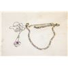 Image 1 : TWO 925 STAMPED CHAINS 15.5G TOTAL-PENDANT NOT 925