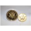 Image 1 : PRESIDENT TRUMP GOLD PLATED 2018 COIN &