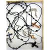 Image 1 : 20) LOT OF 5 ASSORTED CROSS NECKLACES.