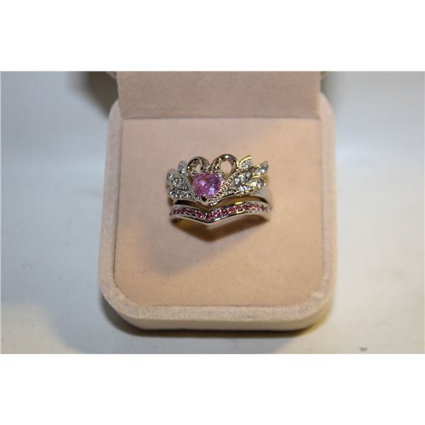 NEW 2PCS/SET RING SET SZ7