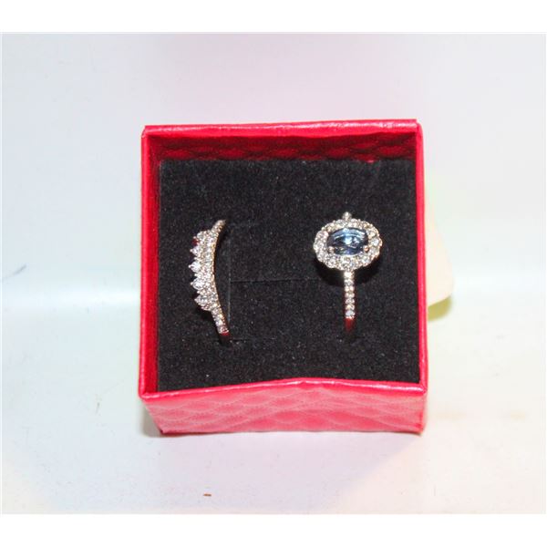 NEW 2PCS/SET RING SET SZ8