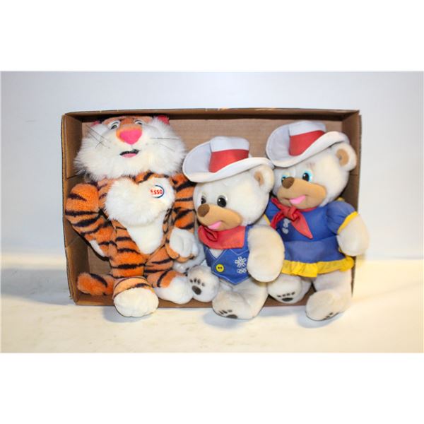 COLLECTIBLE CALGARY OLYMPIC BEARS & ESSO TIGER