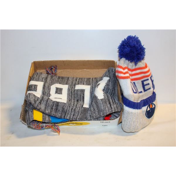 OILERS TOQUE & AB WINTER GAMES SCARF