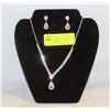 Image 1 : NEW JEWELRY DISPLAY W/ NEW NECKLACE AND EARRINGS