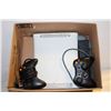 Image 1 : XBOX 360 WITH CORDS AND TWO CONTROLLERS