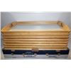 Image 1 : 10 LARGE WOODEN SERVING TRAYS, 14X22