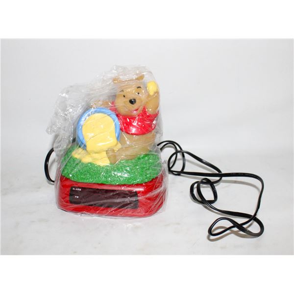 VINTAGE WINNIE THE POOH ALARM CLOCK AND
