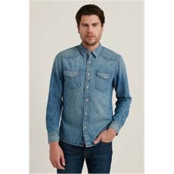 NEW LUCKY DENIM SHIRT SMALL