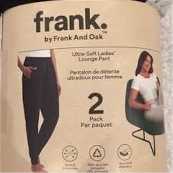 REPACKED FRANK AND OAK 2PK SOFT LADIES LOUNGE PANT