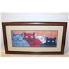 Image 1 : CAT PICTURE, DOUBLE MATTED, 25X14