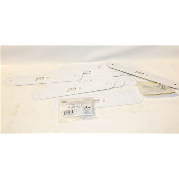 2"X10" ALUMINUM DOWNSPOUT STRAPS SET OF 11