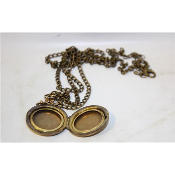 ANTIQUE GOLD FILLED LOCKET PENDANT