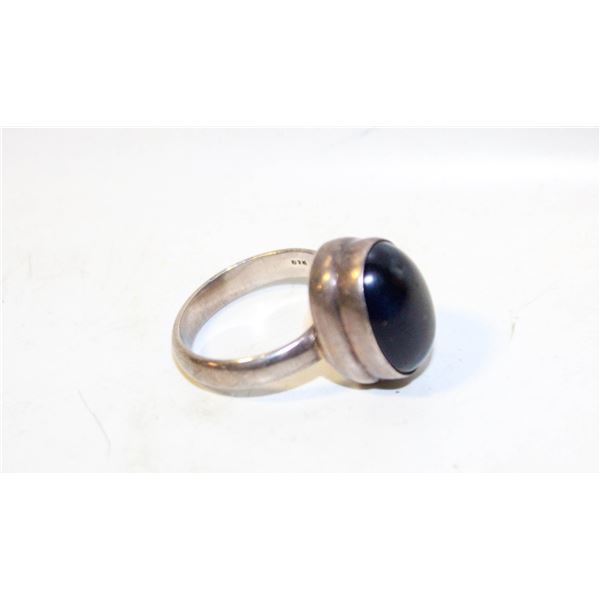 925 SILVER 7.1 GRAM SAPPHIRE RING-ESTATE