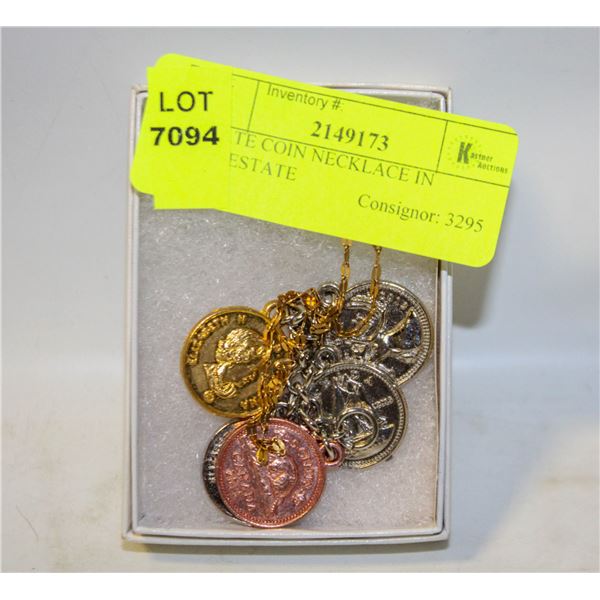ESTATE COIN NECKLACE IN BOX-ESTATE