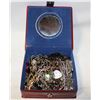 Image 1 : ESTATE JEWELRY IN BOX ALL TOGETHER-ESTATE