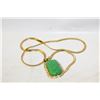 Image 1 : ESTATE ASIAN GREEN PENDANT NECKLACE-ESTATE