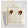 Image 1 : #111-NATURAL RHODOLITE GARNET STUD EARRINGS