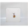 Image 1 : #108-NATURAL CITRIN & ZIRCON   PENDANT