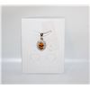 Image 1 : #99-NATURAL CITRIN & CZ  PENDANT