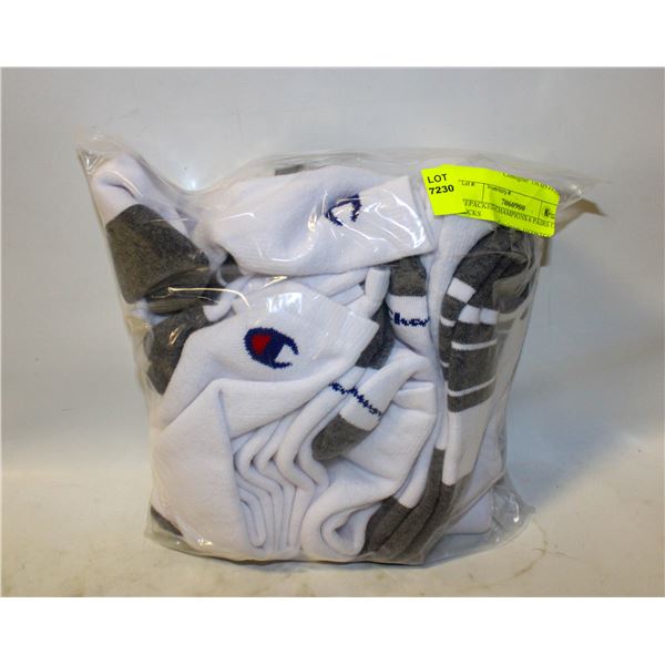 REPACKED CHAMPIONS 6 PAIRS OF SOCKS