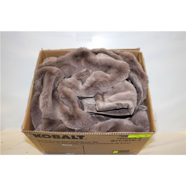 HOUSE & HOME LUXE FAUX FUR THROW 60 X 70"