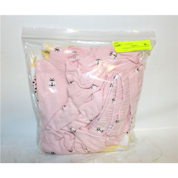 NEW PEKKLE GIRLS 4PC PYJAMAS SIZE 10-12