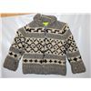Image 1 : 100% WOOL CHILD'S SMALL COWICHAN JACKET, FRONT