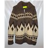 Image 1 : 100% WOOL S-M COWICHAN JACKET, FRONT ZIPPER