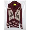 Image 1 : WOMENS MEDIUM BLUENOTES CARDIGAN, REINDEER ON