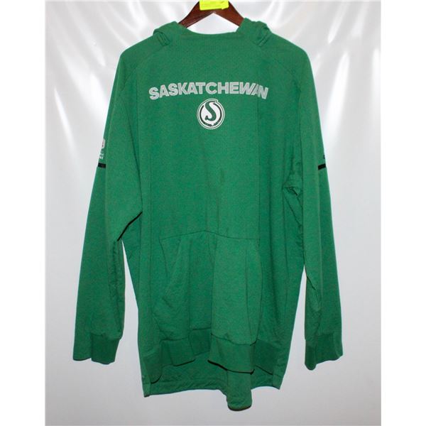 2XL SASKATCHEWAN ROUGHRIDERS ADIDAS HOODIE