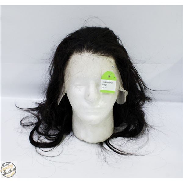 100% HUMAN HAIR STRAIGHT FULL FRONTAL WIG 26"