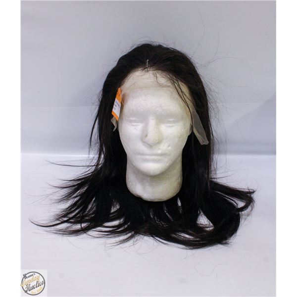 100% HUMAN HAIR STRAIGHT FULL FRONTAL 20" WIG