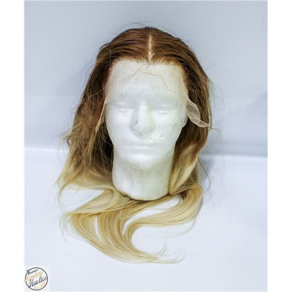 100% HUMAN HAIR STRAIGHT FULL FRONTAL 22" WIG