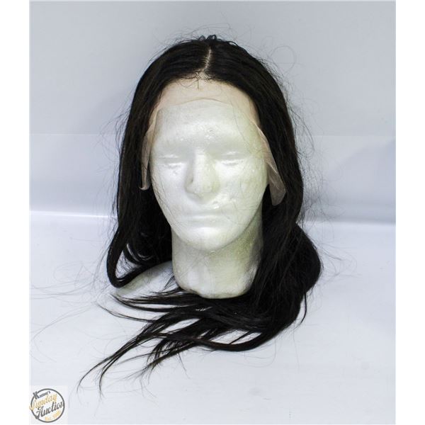 100% HUMAN HAIR STRAIGHT FULL FRONTAL 24" WIG