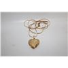 Image 1 : ESTATE HEART LOCKET PENDANT NECKLACE-ESTATE