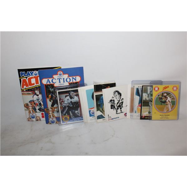 CARD COLLECTION INCLUDING 1980'S MCDONALDS OILERS