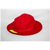 Image 1 : ESTATE LADIES RED WOOL HAT SZ 6-7/8