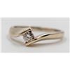 Image 1 : LADIES 14KT WHITE GOLD DIAMOND RING SIZE 6.5